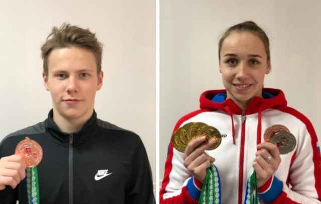 Александр Алексеев и Ксения Василёнок вернулись с окружных соревнований с наградами.