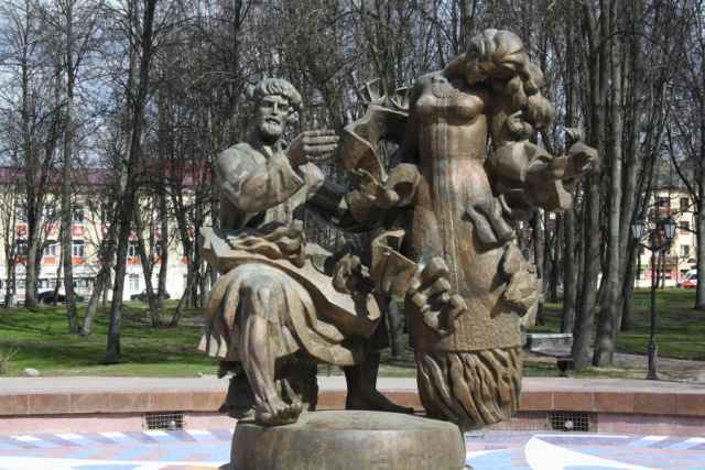 Фонтан «Садко» в Кремлёвском парке.
