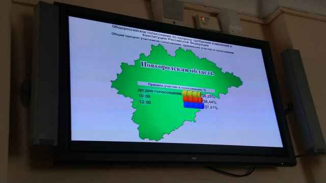 Явка в Новгородской области на двенадцать часов дня составила 39,43%
