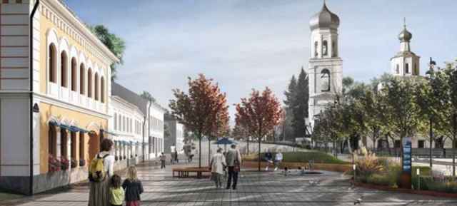 Проект благоустройства центра Валдай разделили на четыре этапа. Первый этап предполагается реализовать в 2021-2022 годы.