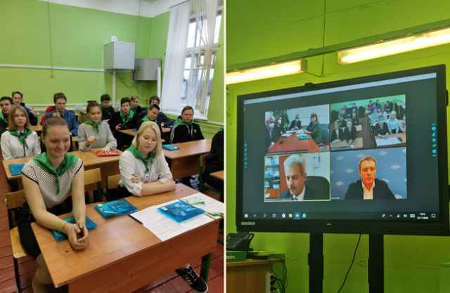 В этом году батецкие «агроклассники» принимали поздравления от своих наставников в режиме видеоконференции.