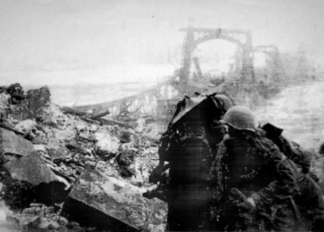 Новгород, 20 января 1944 года. Кадр из военной кинохроники.