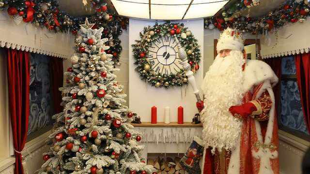 Главный Дед Мороз страны впервые отправится в путешествие на поезде.