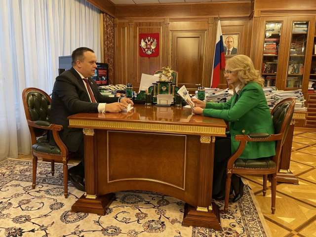 С Татьяной Голиковой Андрей Никитин обсудил наиболее важные проекты для региона.