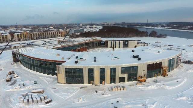 На берегу Волхова строится Новгородская техническая школа.