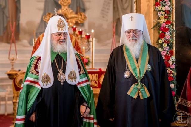 Церемония награждения прошла в Иоанно-Богословском храме Санкт-Петербургской духовной академии.