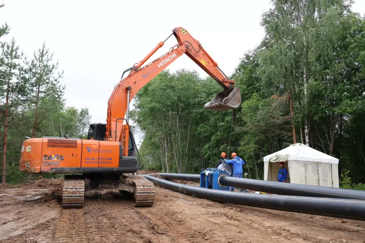 В Хвойнинском округе идёт строительство 80 км межпоселкового газопровода.