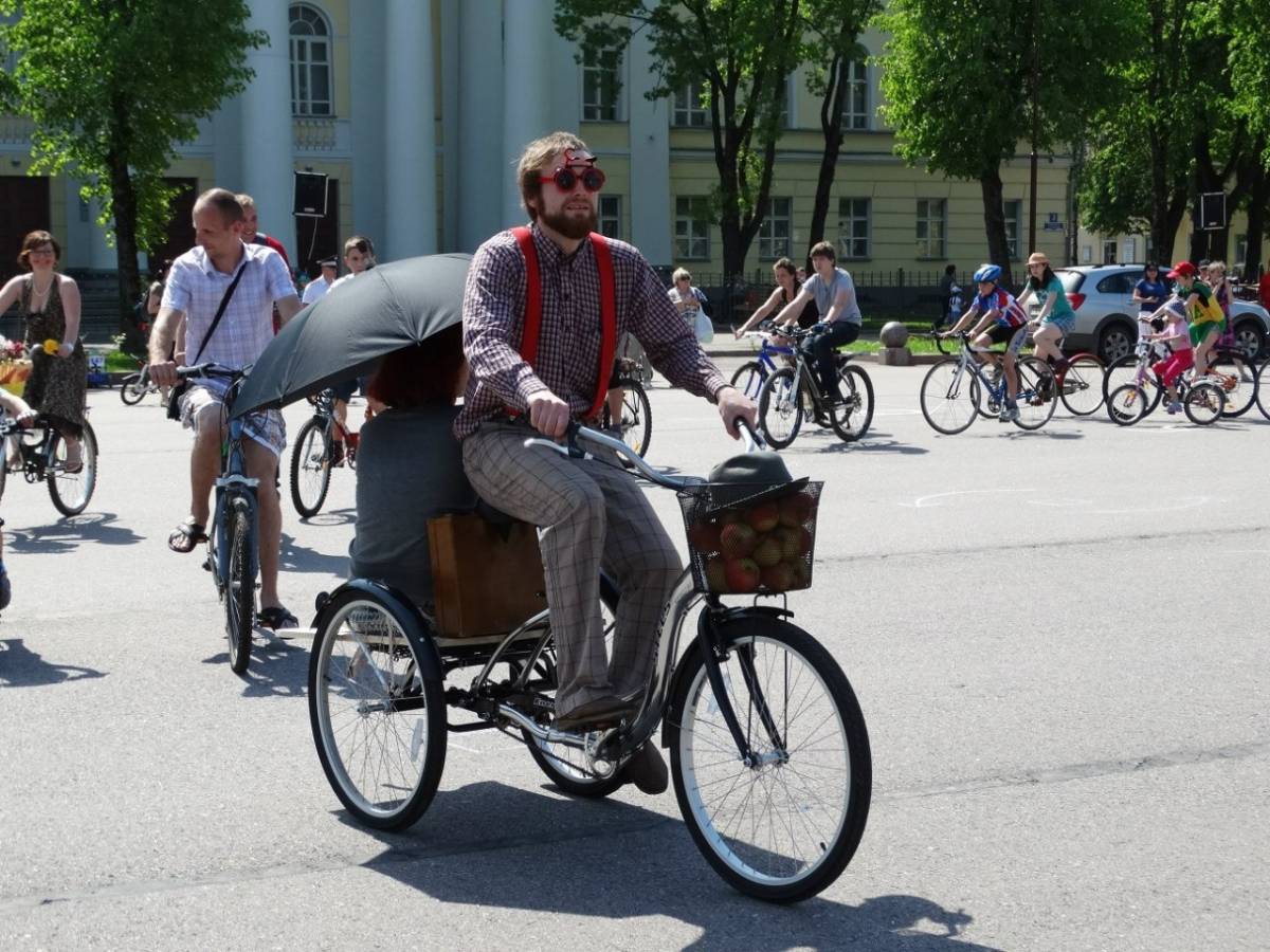 Новгородские велосипедисты проедут по центральным улицам Великого Новгорода