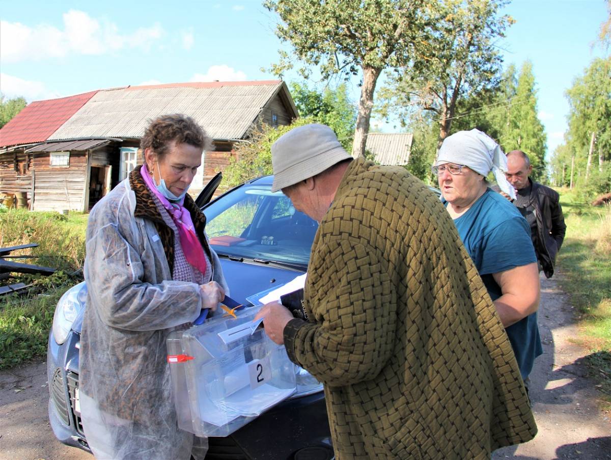 Как проходит выездное голосование в Боровичском районе