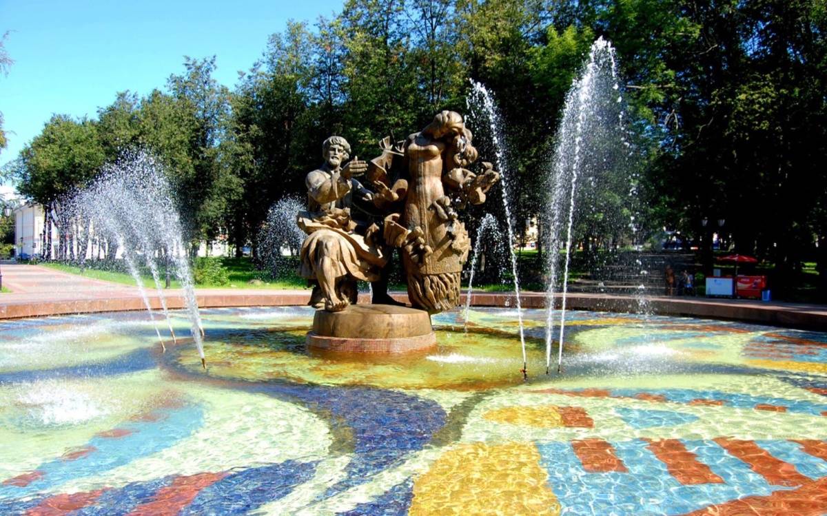 В Великом Новгороде сейчас действуют восемь фонтанов.