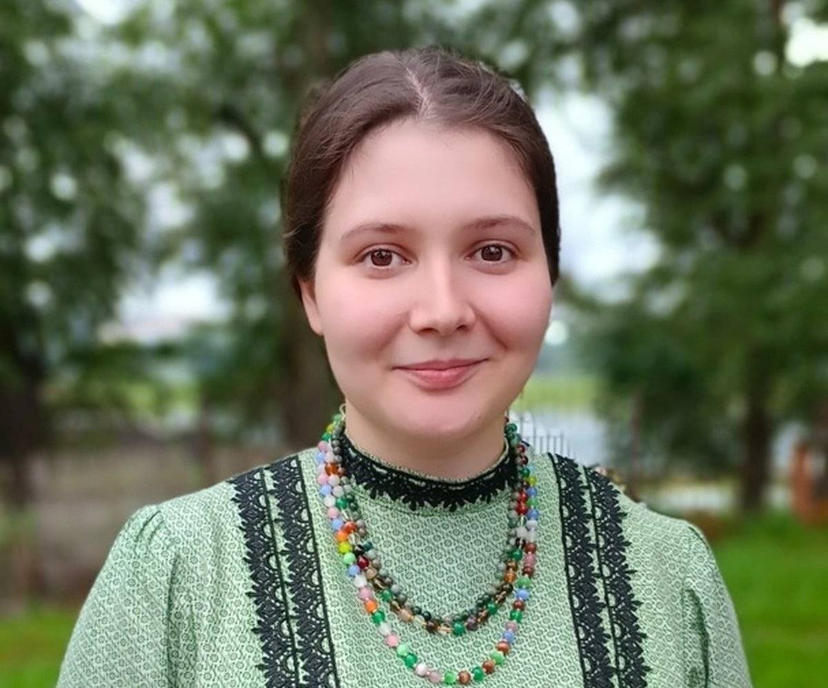 Участник народного самодеятельного коллектива фольклорного театра «Круговина» Ирина Ильина.