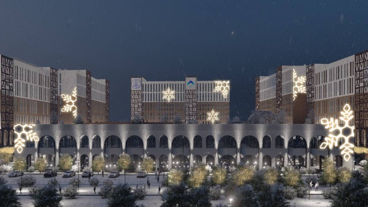 Новгородцам показали, как будет выглядеть зимой будущий университетский кампус