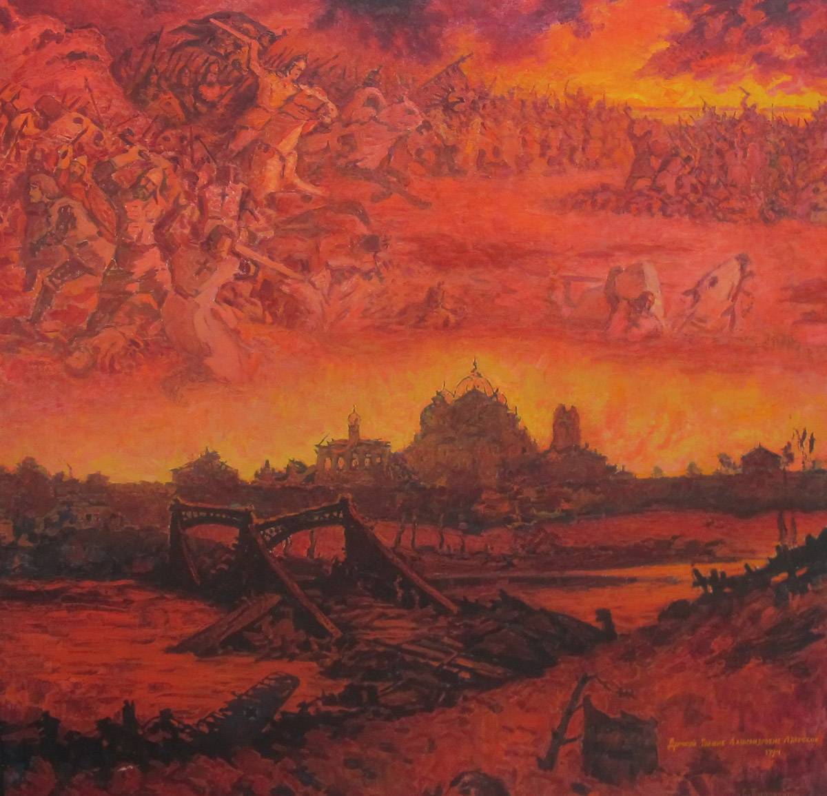 Выставка одного произведения Семена Ивановича Пустовойтова «Огонь воспоминаний» будет представлена в музее с 20 января по 17 марта 2024 года.