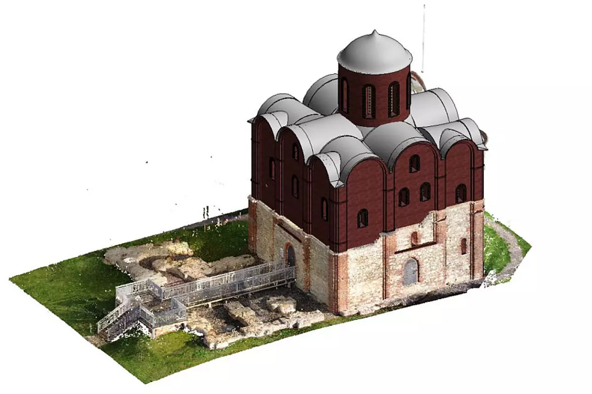 Церковь Благовещения – самый древний малый четырехстолпный одноглавый новгородский храм.