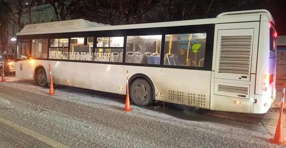 Пассажирка автобуса с закрытой черепно-мозговой травмой и сотрясением головного мозга  госпитализирована