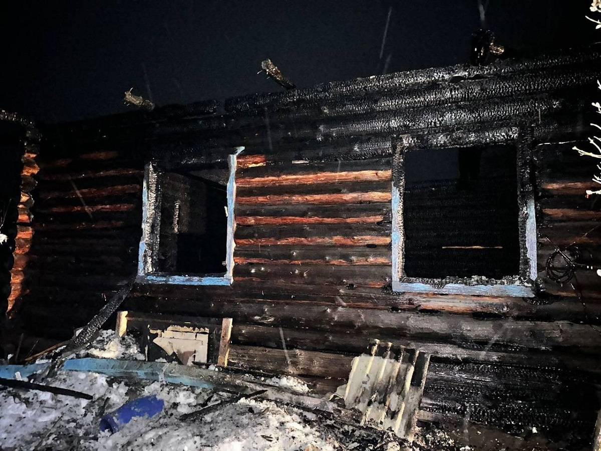 Ночь в деревне Радгостицы Батецкого района загорелся дом.