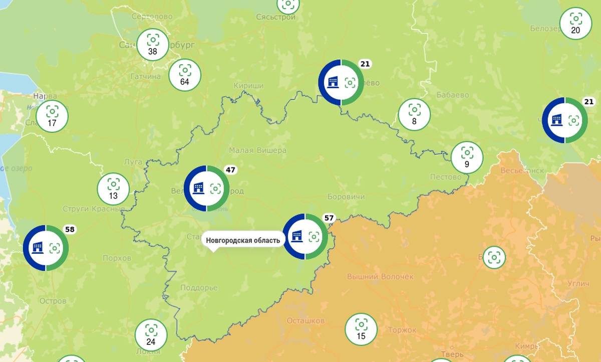 На инвестиционной карте России размещено 111 площадок, расположенных на территории Новгородской области.