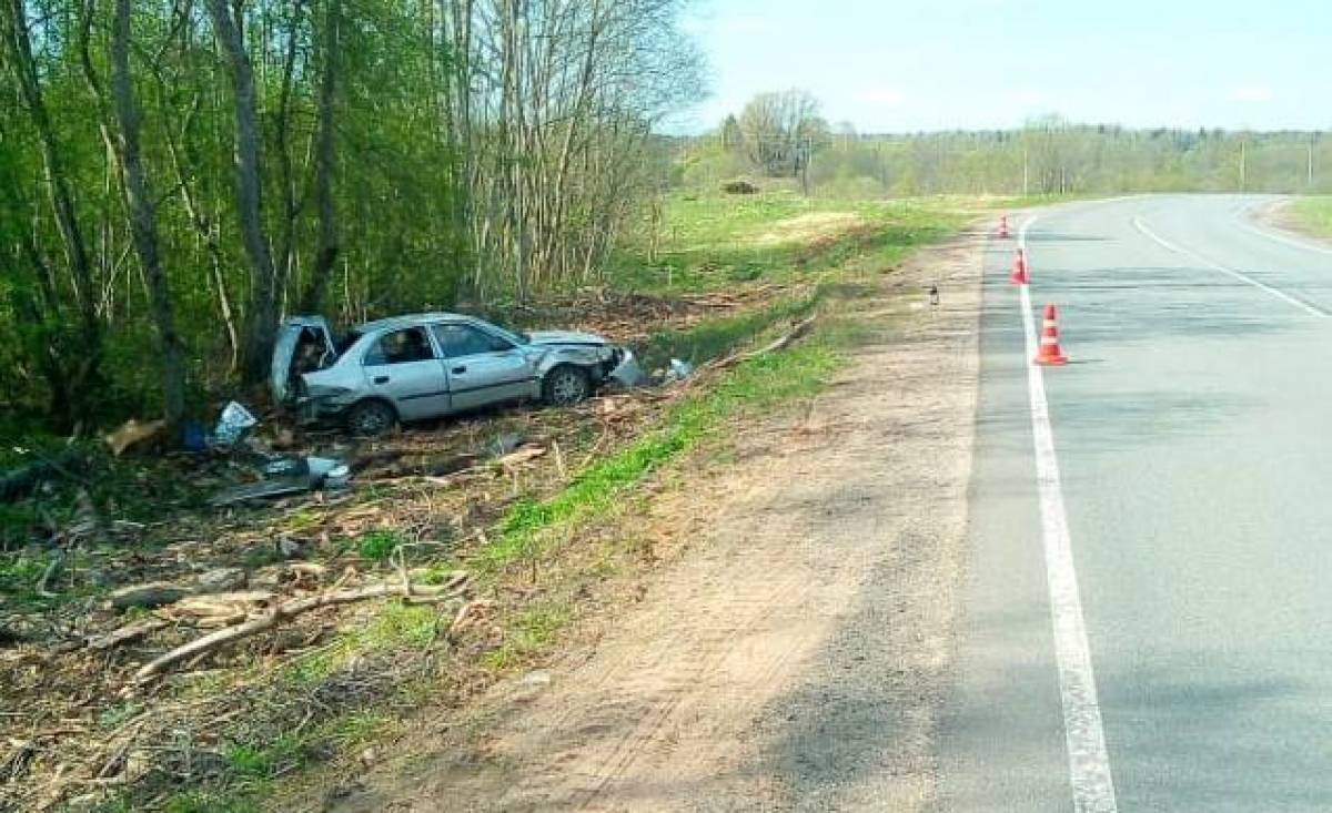Авария на участке автодороги Демянск-Старая Русса-Сольцы
