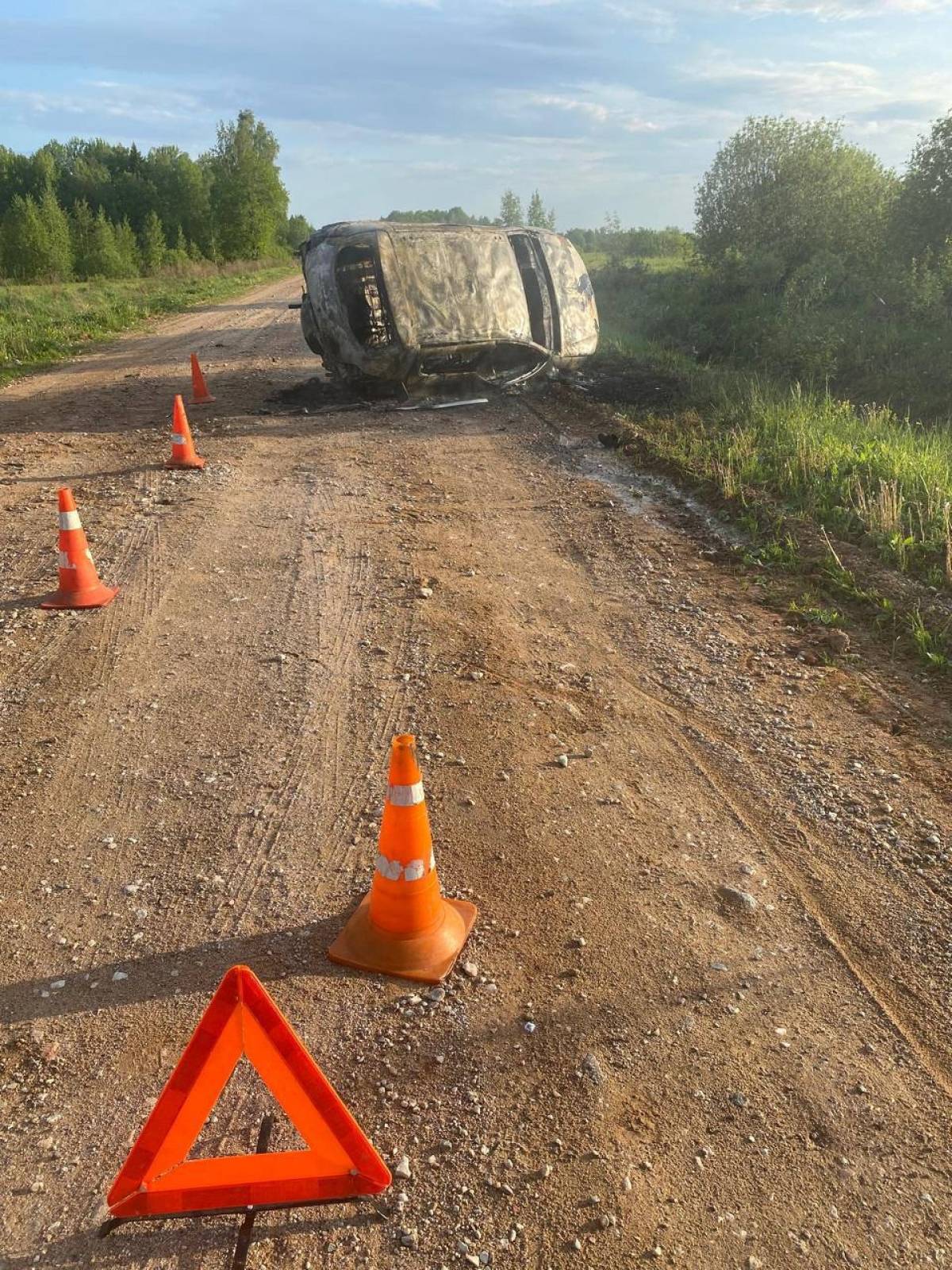 Авария произошла на 7 километре автодороги «Переход - ж/д ст. Дубцы».