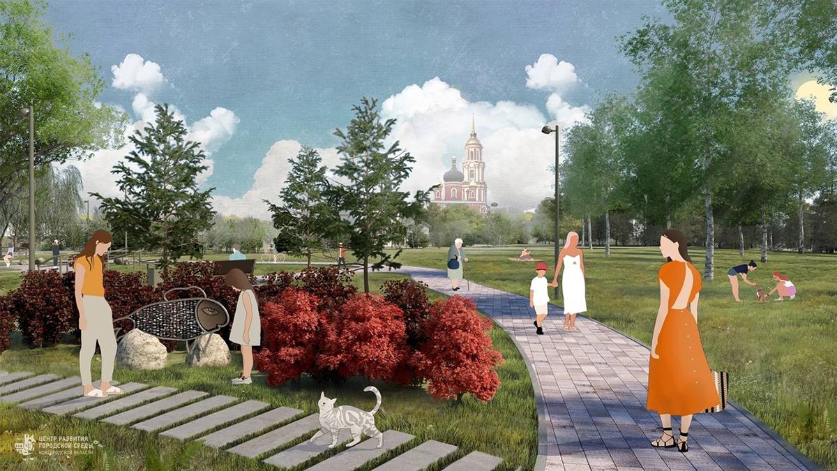 Для участия во Всероссийском конкурсе лучших проектов создания комфортной городской среды была подготовлена концепция развития этой набережной.