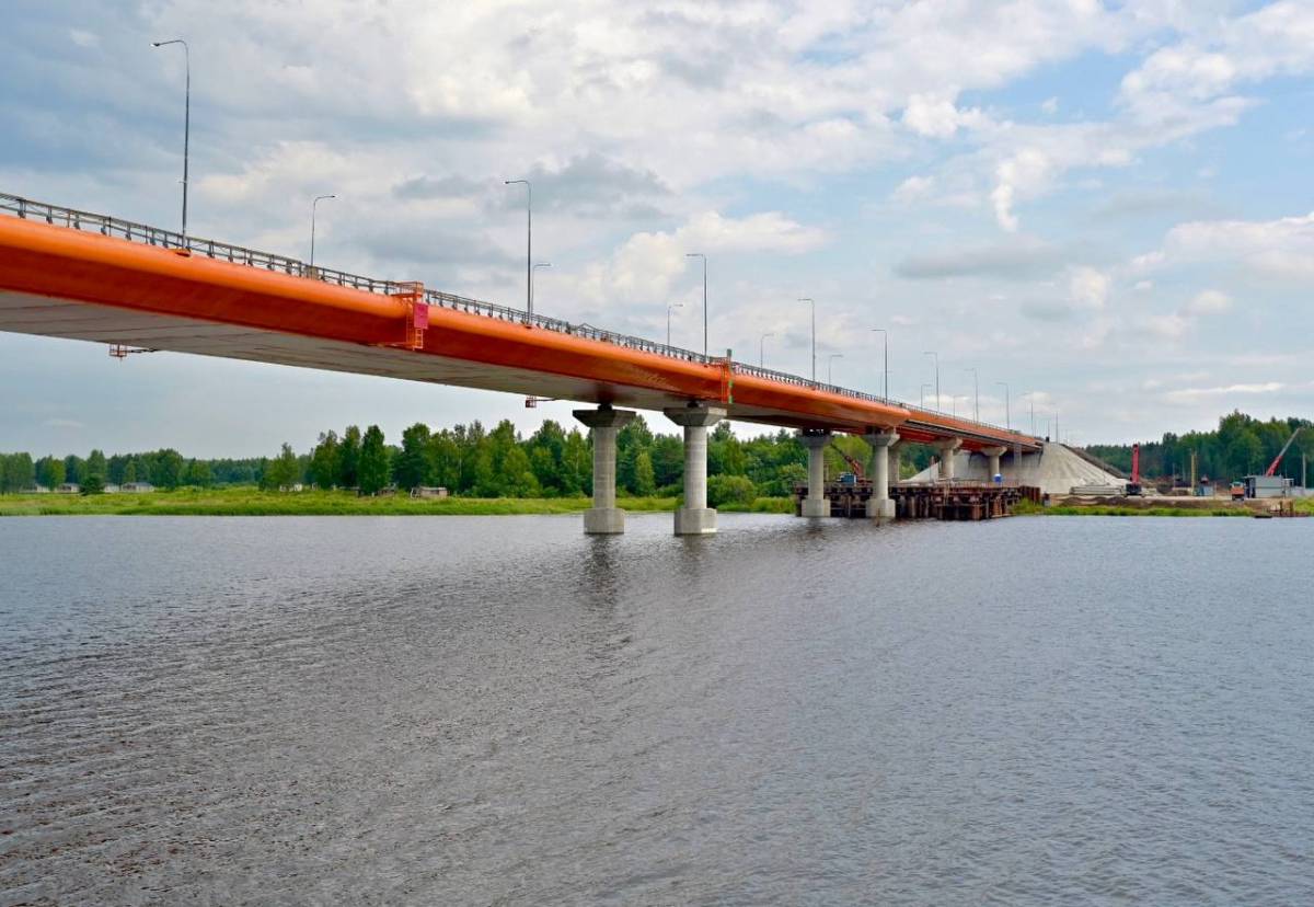В ходе строительства обхода возвели мост длиной более 700 метров через Волгу.