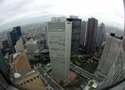 Гигантский мегаполис Токио. Вид с 70-го этажа