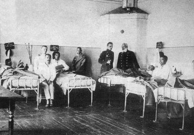 Японские военнопленные в госпитале