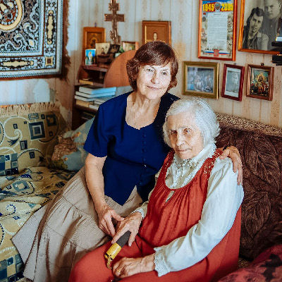 Галина Валерьяновна Гребнева с дочерью