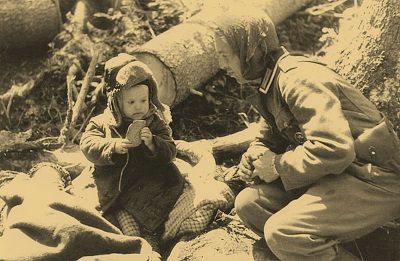 1942 год. В лесу у Мясного Бора. Фото Георга Гундлаха