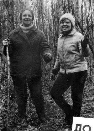 Ирина Савинова (справа), бабушка Александра, ходила в поисковые экспедиции ещё с Николаем Орловым